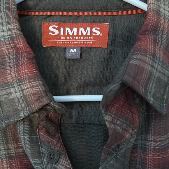 Simms Flannel Shirt. Size Medium. - Picture 4 of 4